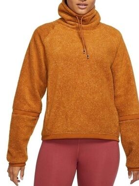 Nike Therma Fleece Cowl Neck Sweatshirt Cedar